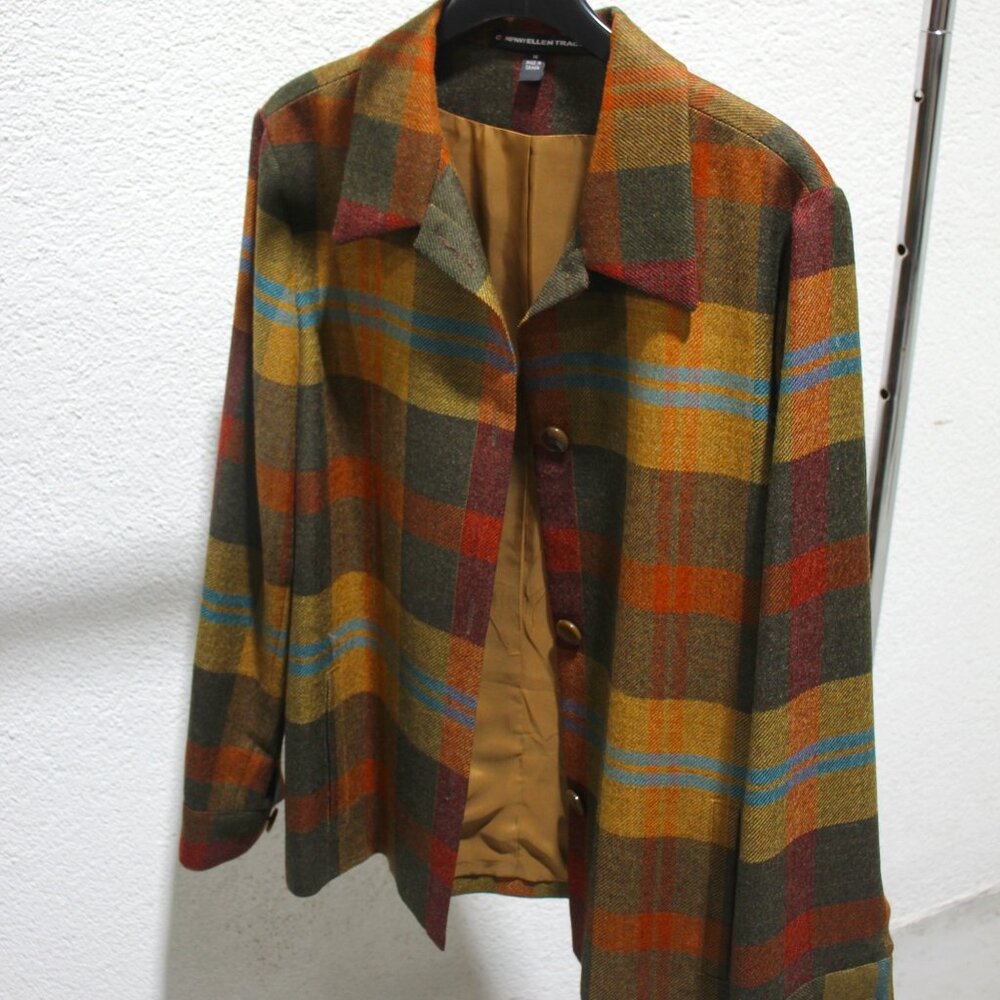 Ellen Tracy Plaid Jacket 14